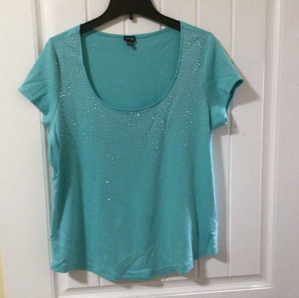 NWOT Rafaella Short Sleeve Tee 1X